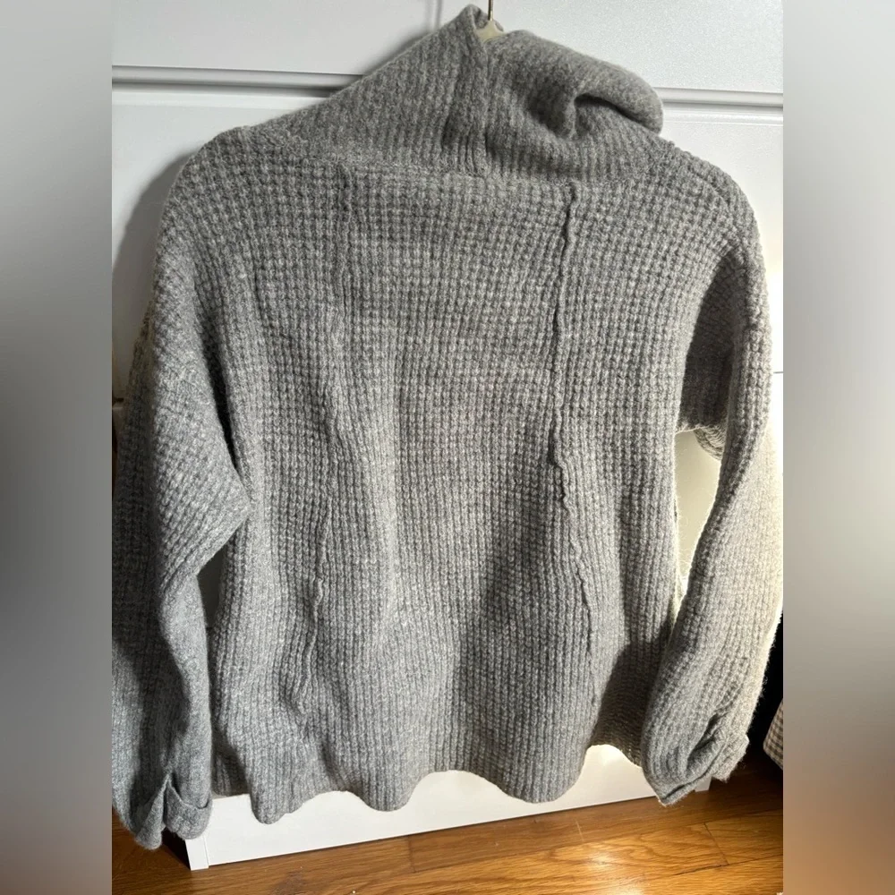 Free People Side Winder Wool Sweater Size Medium Cabincore Scandi Girl
